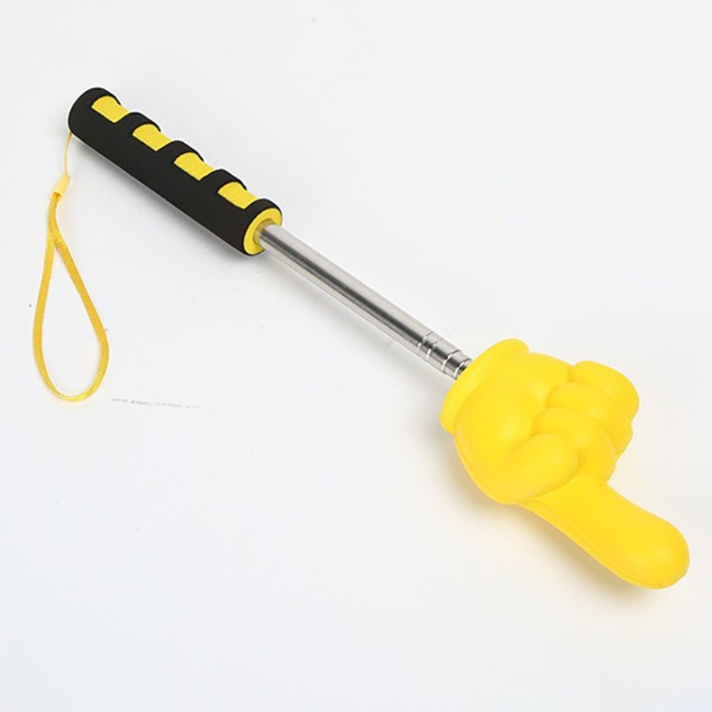 Telescopic Fishing Rod - แท่งชี้นิ้วคุณภาพสูง แบบยืดหดได้ ดีไซน์รูปนิ้วมือ สำหรับไวท์บอร์ด อุปกรณ์ชี้นำสำหรับการสอน อุปกรณ์สำนักงานและโรงเรียน