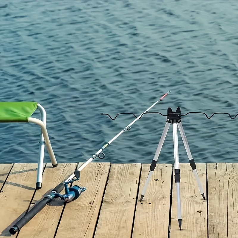 Telescopic Fishing Rod - 1 ชิ้น Telescopic อลูมิเนียมอัลลอยด์สําหรับแท่งตกปลาทะเลสามเหลี่ยมสําหรับแท่งหล่อตกปลาสนับสนุนสําหรับตกปลา