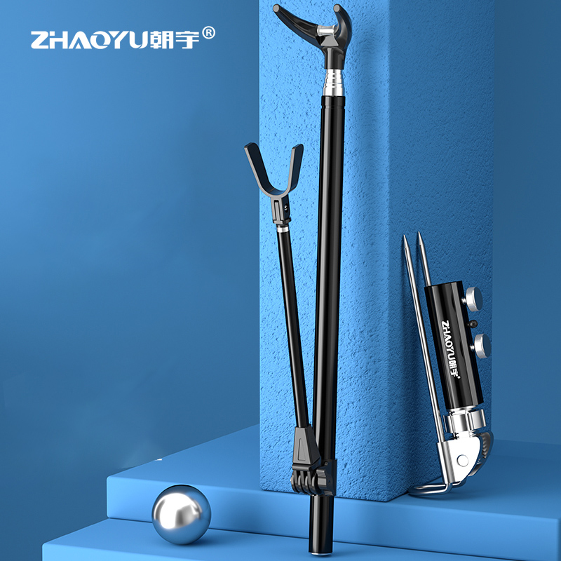 Telescopic Fishing Rod - ตัวยึดคันเบ็ดตกปลาแบบยืดหดได้อุปกรณ์ตกปลาสแตนเลสพับได้1.7M/2.1M/2.4M กันลื่น