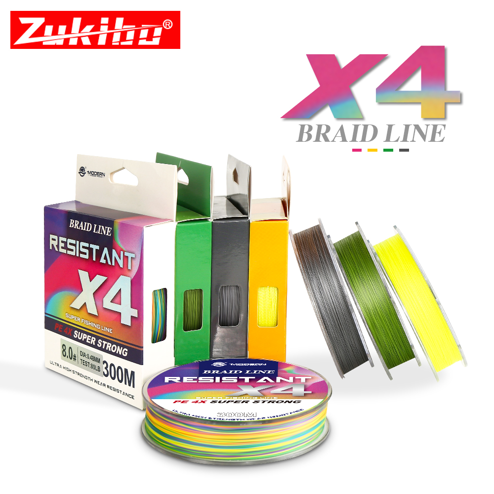 Fishing Equipment Bundle - Zukibo เอ็นตกปลาถัก PE บาง300เมตร8-90lb หลากสีอุปกรณ์ตกปลาลวดคาร์พแข็งแรงมากสำหรับตกปลาในประเทศญี่ปุ่น
