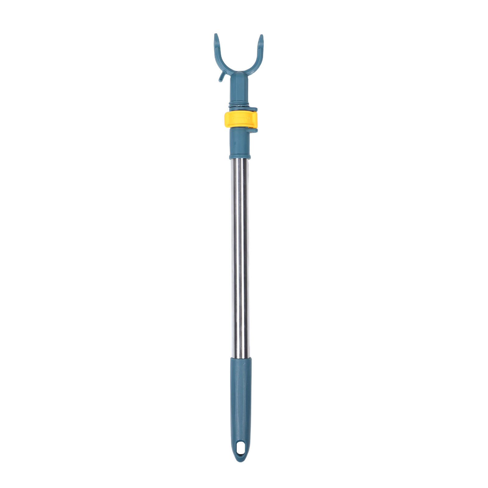 Telescopic Fishing Rod - ราวตากผ้าสแตนเลสแบบยืดหดได้ ปรับระดับได้ พร้อมตัวล็อคหัวสีน้ำเงิน สำหรับตากชุดชั้นในและเสื้อผ้าสั้น