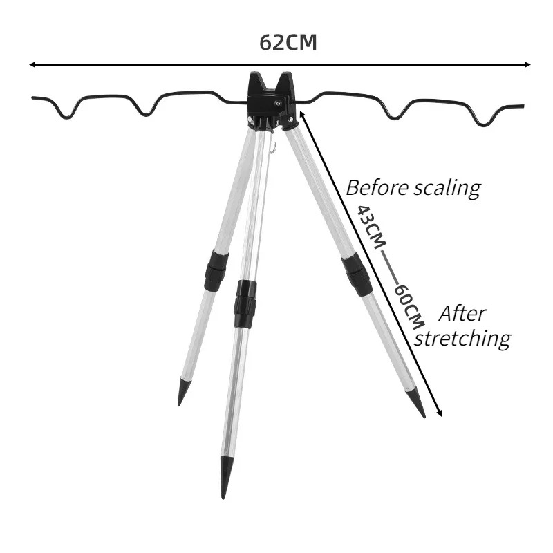 ชุดอุปกรณ์ตกปลา 1 ชุด ขาตั้งคั - Telescopic Fishing Rod บทวิจารณ์และราคา