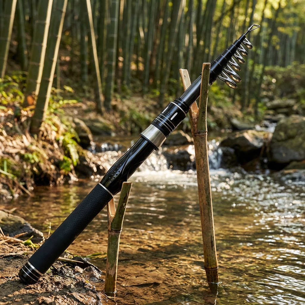 คันเบ็ดตกปลาคาร์บอนแบบยืดหดได้ - Telescopic Fishing Rod บทวิจารณ์และราคา