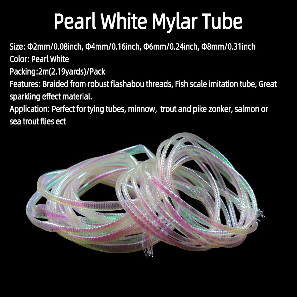 4/8m Braided Pearl สีขาว Mylar - Fishing Equipment Bundle บทวิจารณ์และราคา