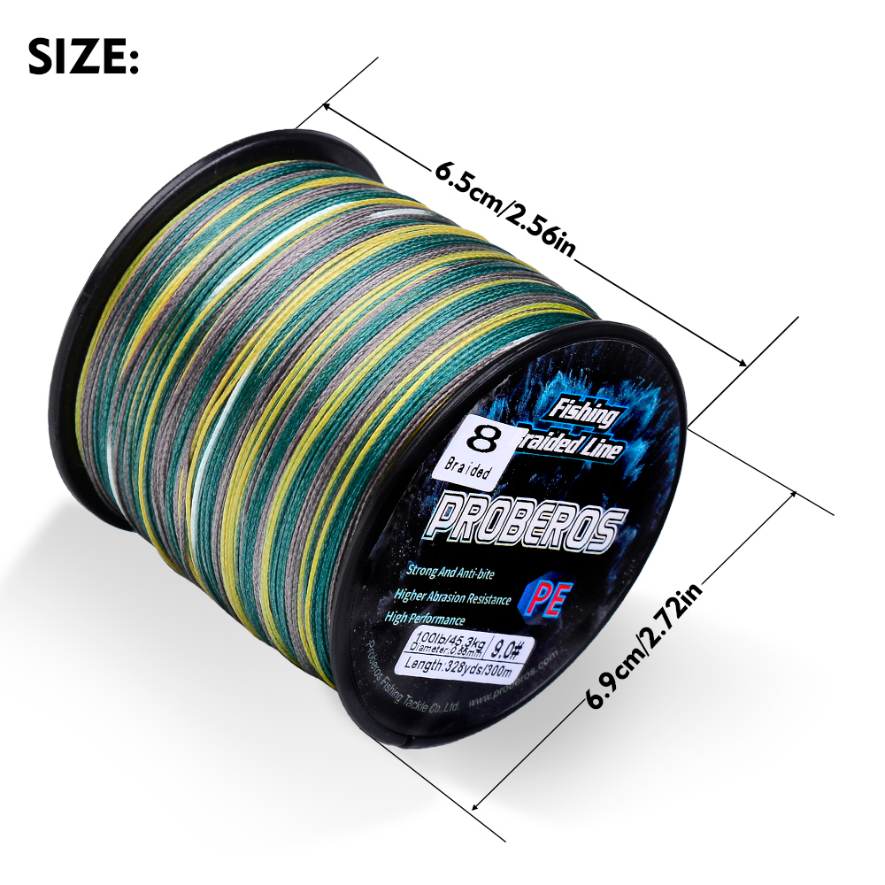 PROBEROS 300M 8 Strands สายถัก - Fishing Equipment Bundle บทวิจารณ์และราคา