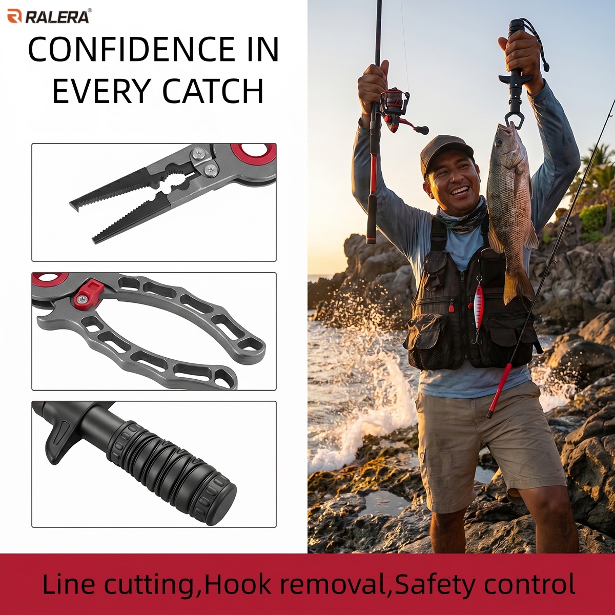 ชุดคีมจับปลาอเนกประสงค์ อลูมิเ - Fishing Equipment Set บทวิจารณ์และราคา
