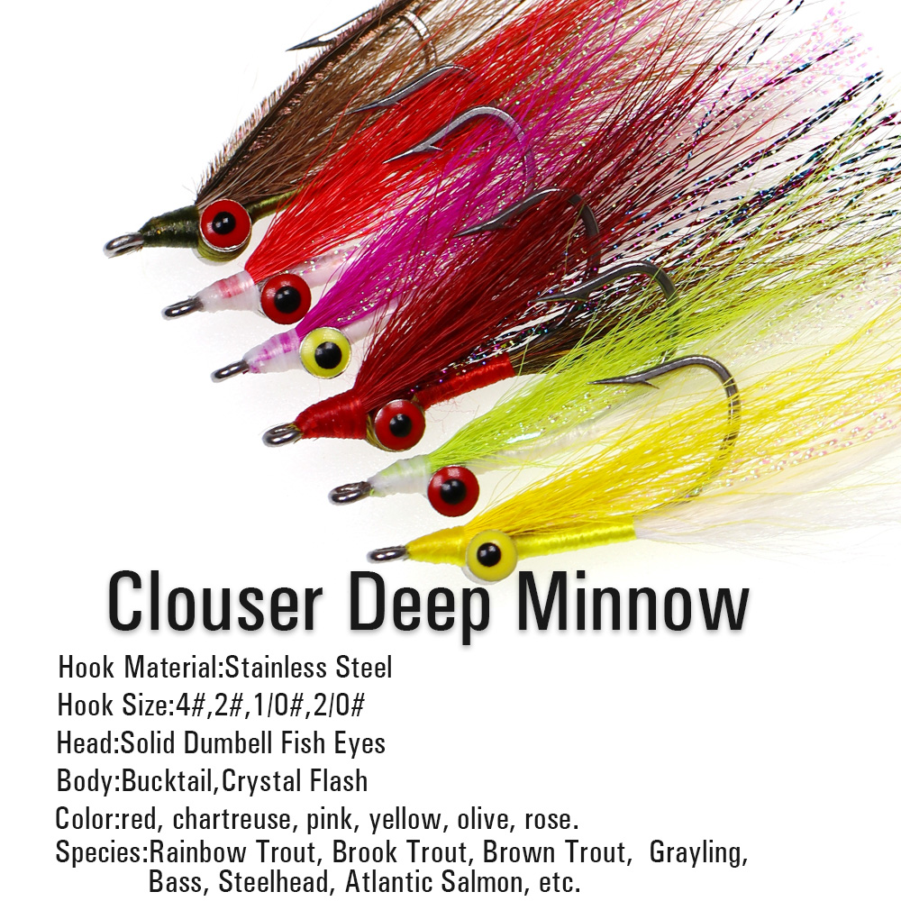 Wifreo 3 pcs/6 pcs Bucktail Cl - Fishing Equipment Set บทวิจารณ์และราคา