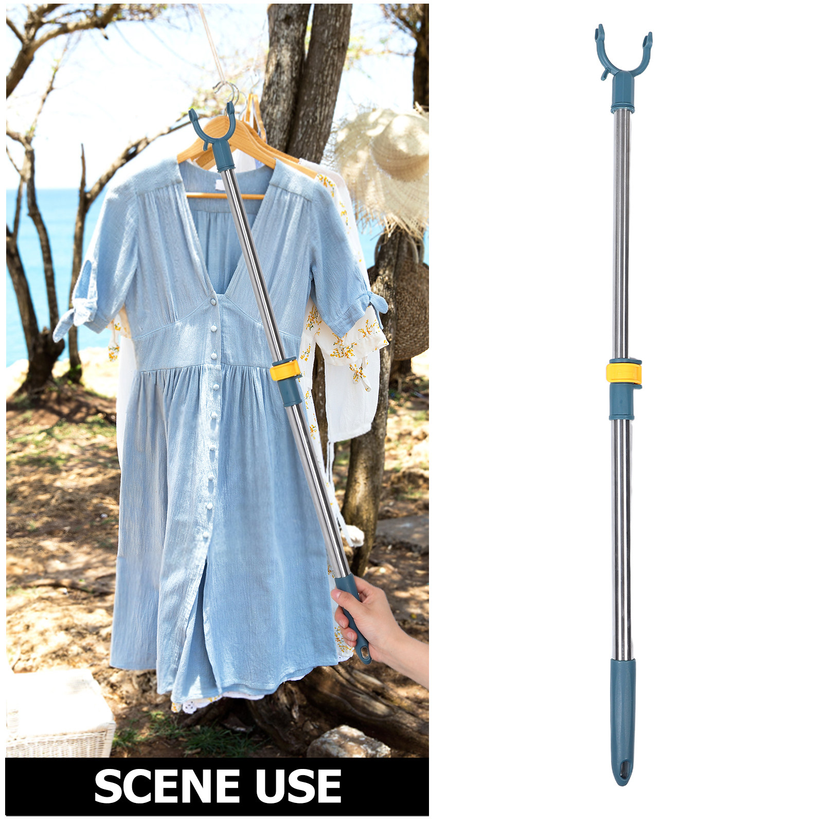 ราวตากผ้าสแตนเลสแบบยืดหดได้ ปร - Telescopic Fishing Rod บทวิจารณ์และราคา