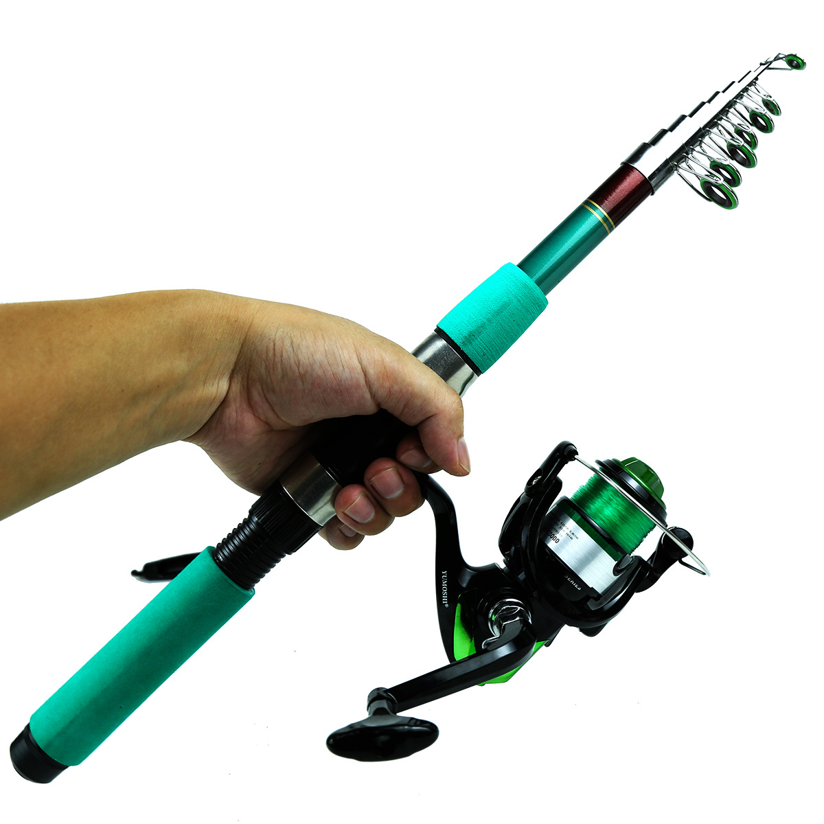 ชุดคันเบ็ดตกปลาแบบพกพา น้ำหนัก - Telescopic Fishing Rod บทวิจารณ์และราคา